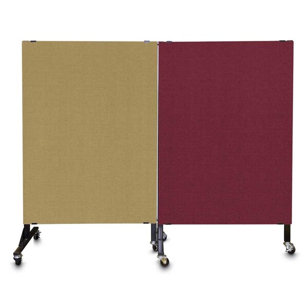 Enclosed Corkboard, 1 Door, 72"x48", 4" Fra